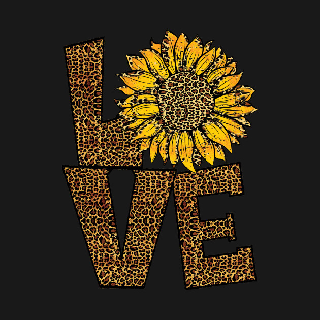 Disover Leopard love sunflower - Leopard Love Sunflower - T-Shirt