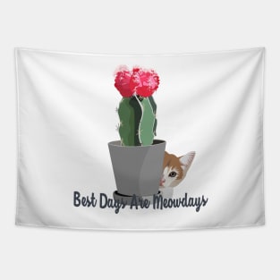 Best Days Are Meowdays Tapestry