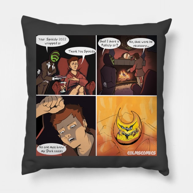 Dark Tastes Pillow by colmscomics