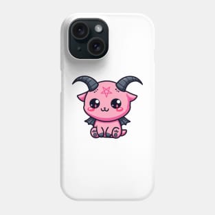 Cute pastel goth Baphomet by Strange Dollz Boudoir Phone Case