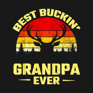 Best Buckin Grandpa Ever Deer Hunting T-Shirt