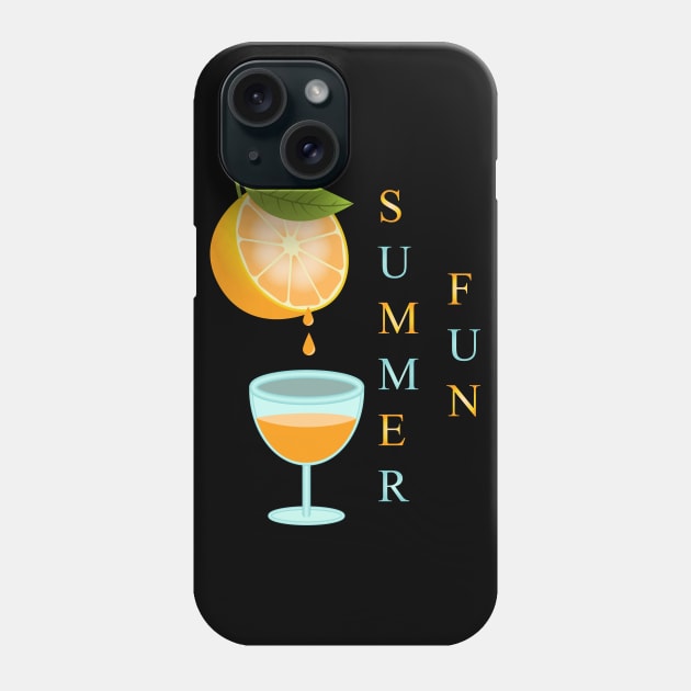 Orange Juice - Summer Fun Phone Case by Designoholic