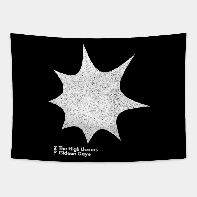 The High Llamas / Gideon Gaye / Minimal Graphic Design Tribute Tapestry by saudade