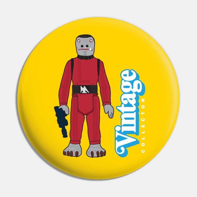 VINTAGE COLLECTOR - RED CANTINA PATRON ACTION FIGURE Pin by LeftCoast Graphics