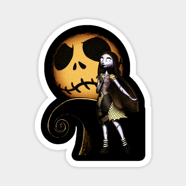 Sally Nightmare Before Christmas Magnet by kuygr3d