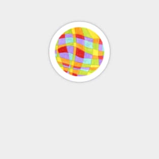 Candy Rainbow Plaid Magnet