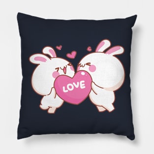 Bunnies Love Pillow