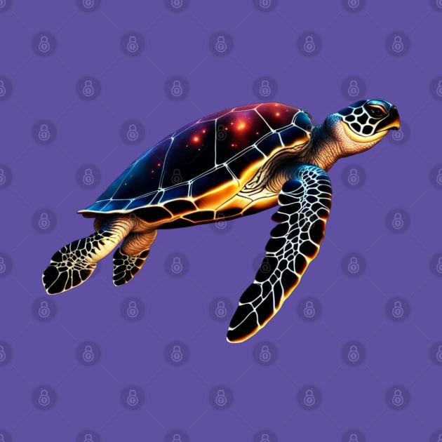 Cosmic Sea Turtle 1 by tocksickart