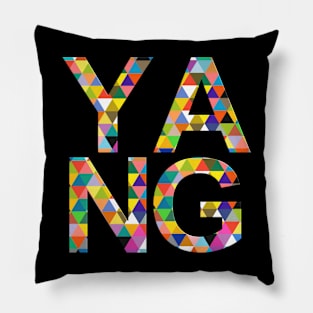 Yang, name, typography Pillow