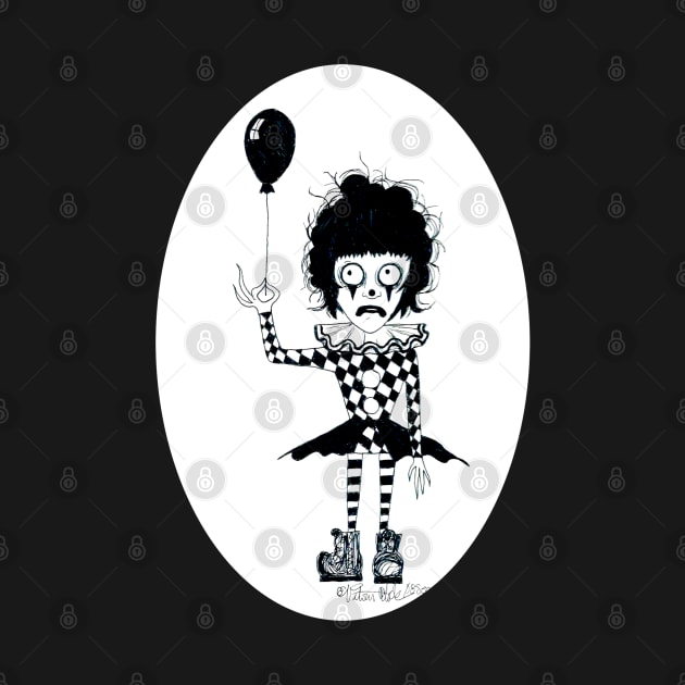 Goth Clown by Art of V. Cook