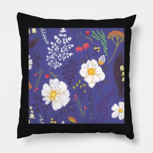 Garden florals and herbs Pillow