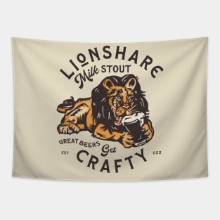 Lionshare Milk Stout: Get Crafty Tapestry