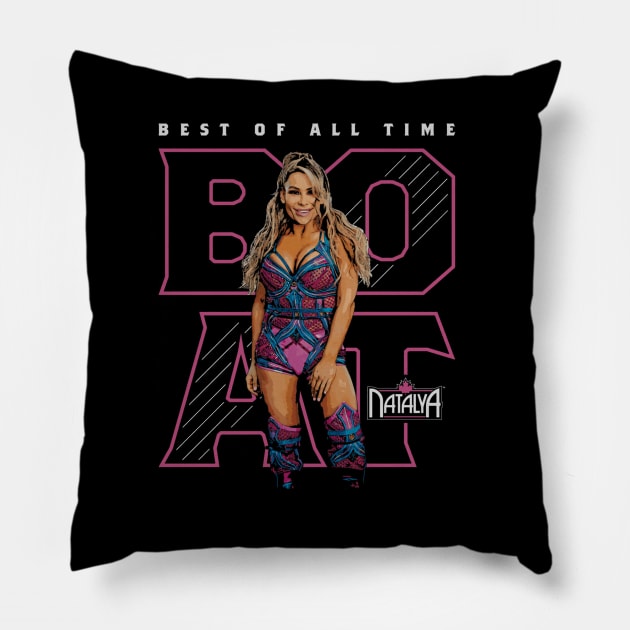 Natalya Best Of All Time Pillow by artbygonzalez
