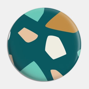 Retro Funky Terrazzo Pattern Pin