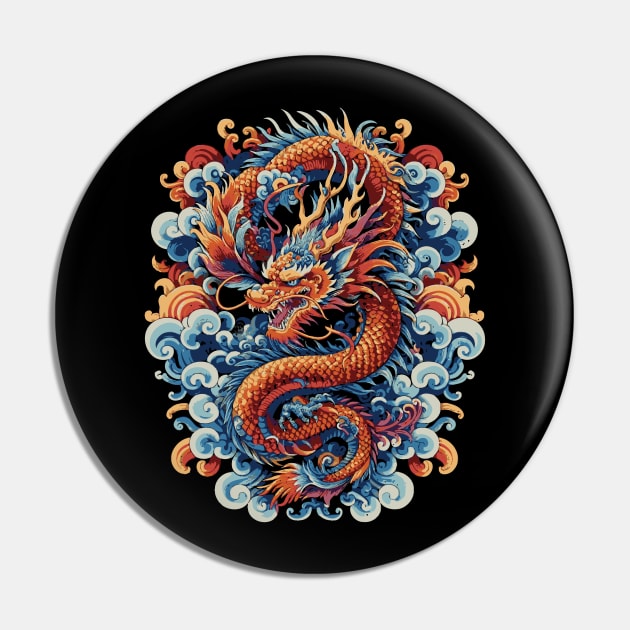 Vintage Dragon Pin by Trendsdk