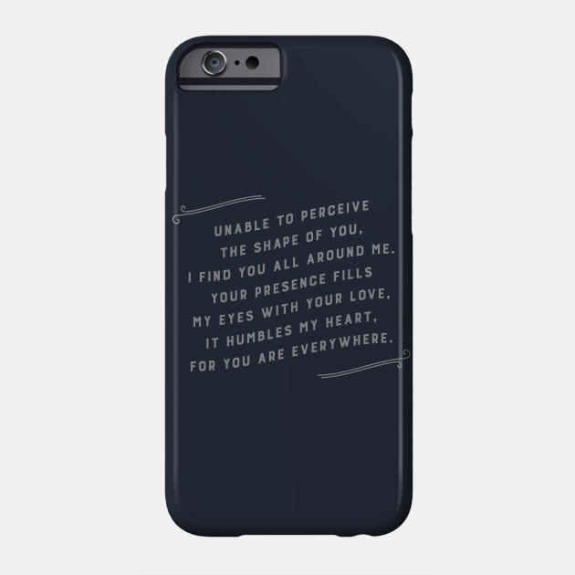For You Are Everywhere Shape Of Water Phone Case Teepublic Au