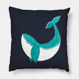 Dancing Whale Pillow