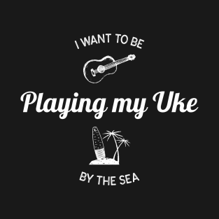 Playing My Uke by the Sea 0019 T-Shirt