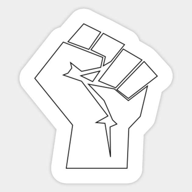 Black Lives Matter Raised Fist Black Rights Blm Hex The Racists