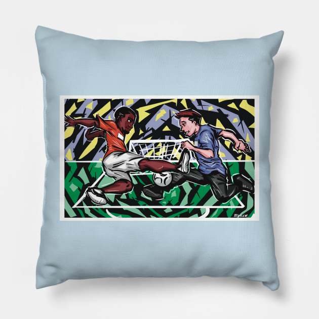 Spring Soccer Pillow by BoldLineImages18