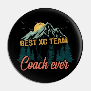 XC Cross Country Runner Coach Pin