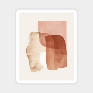 Shapes Blush Pink Abstract Magnet