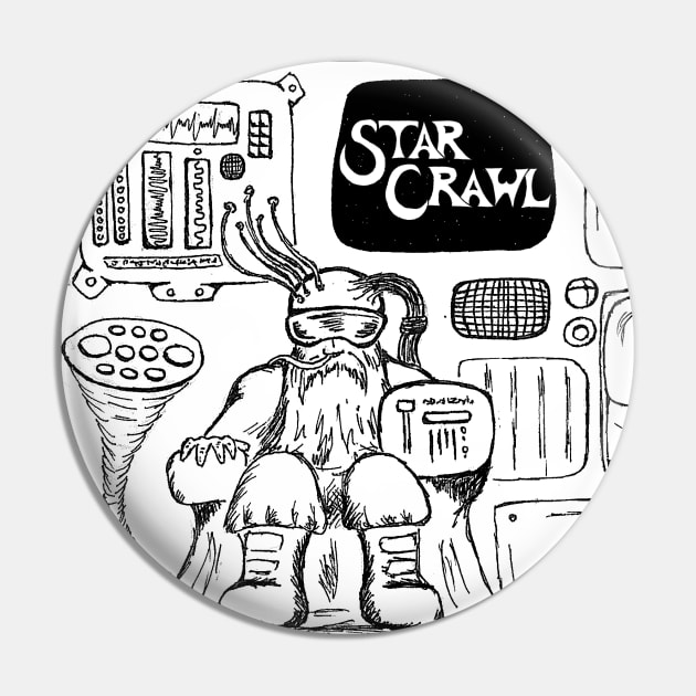 Star Crawl Witness Pin by Tuesday Night Fiend Club