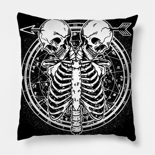 Gemini - Horrorscope Pillow by Nell's Designs