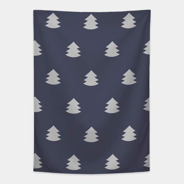 Christmas trees pattern Tapestry by theWalnut