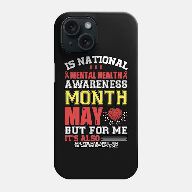 Mental Health Matters End The Stigma Psychology Therapy Phone Case by woormle