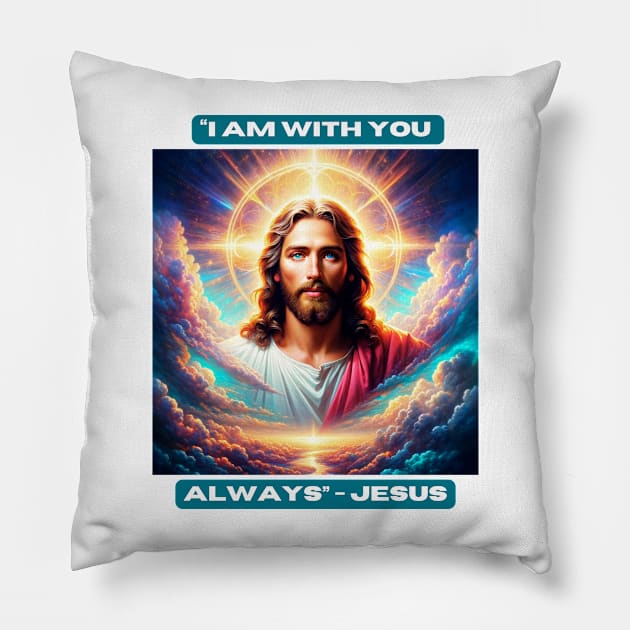 "I am with you always" - Jesus Pillow by St01k@