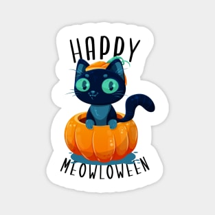 Happy Meowloween (Alternate design) Magnet