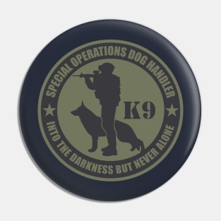 Special Operations Dog Handler Pin