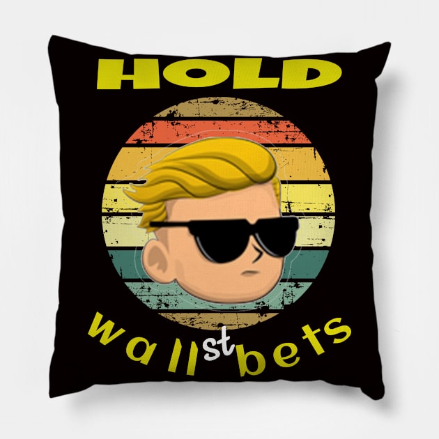 Wall Street bets funny Pillow by summerDesigns