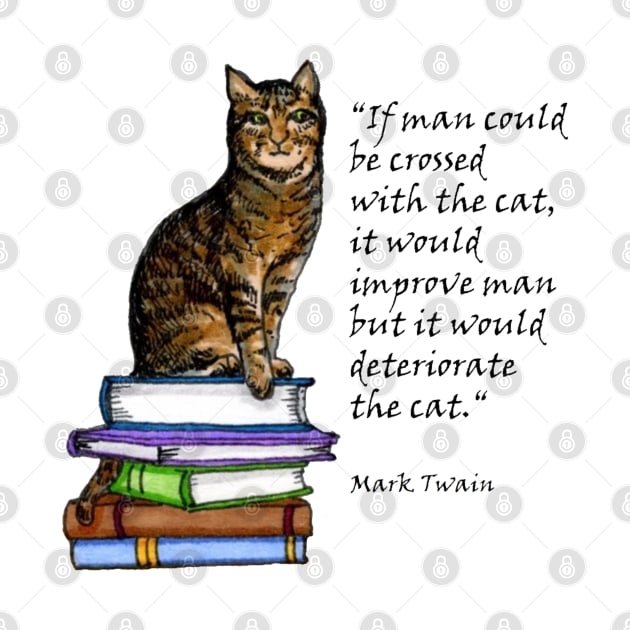 Mark Twain Cat Quote by katydidkay