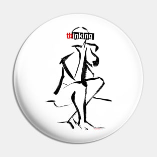 The Thinking Figure thinking ink Pin