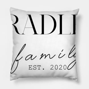 Bradley Family EST. 2020, Surname, Bradley Pillow