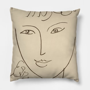 Henri Matisse - La Pompadour, Paris 1951 Pillow