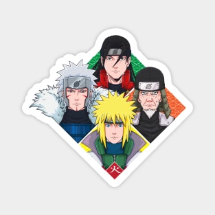 The Four Hokage of Konoha Magnet