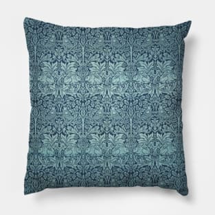 Brer Rabbit by William Morris, Vintage Textile Pattern Pillow