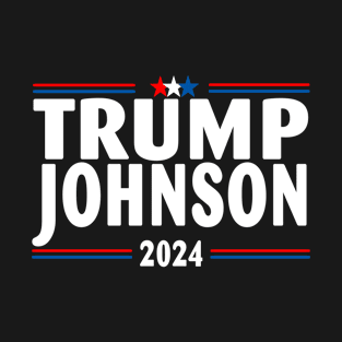 Donald Trump Mike Johnson For President 2024 US Flag T-Shirt