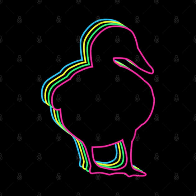 Duck 80s Neon by Nerd_art