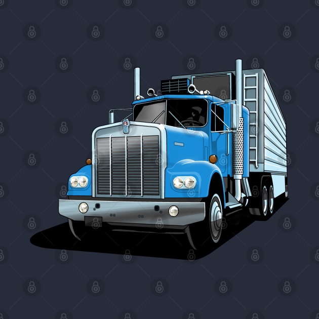 1976 Kenworth W900A in blue by candcretro