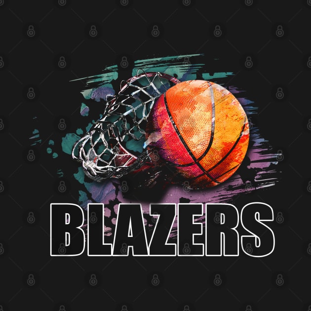 Retro Pattern Blazers Basketball Classic Style by Irwin Bradtke