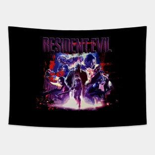 Resident Evil Mash Up Vintage Tapestry