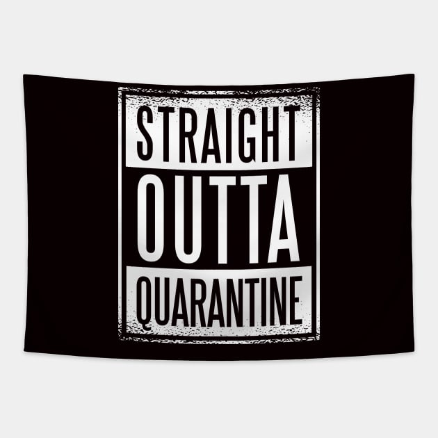 STRAIGHT OUTTA QUARANTINE WV Tapestry by Bombastik