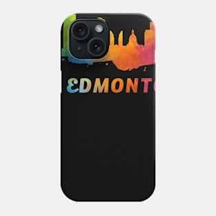 Edmonton Skyline Watercolor Style Phone Case