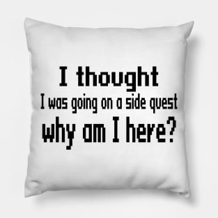 I thought I was going on a side quest, why am I here? Pillow