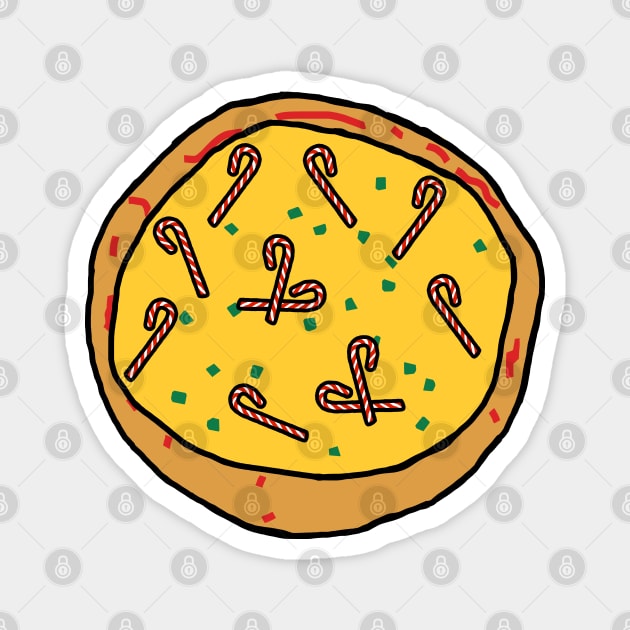 Christmas Food Pizza Magnet by ellenhenryart