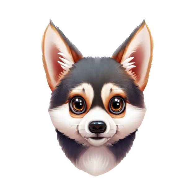 Fur-endly Alaskan Klee Kai by Art By Mojo